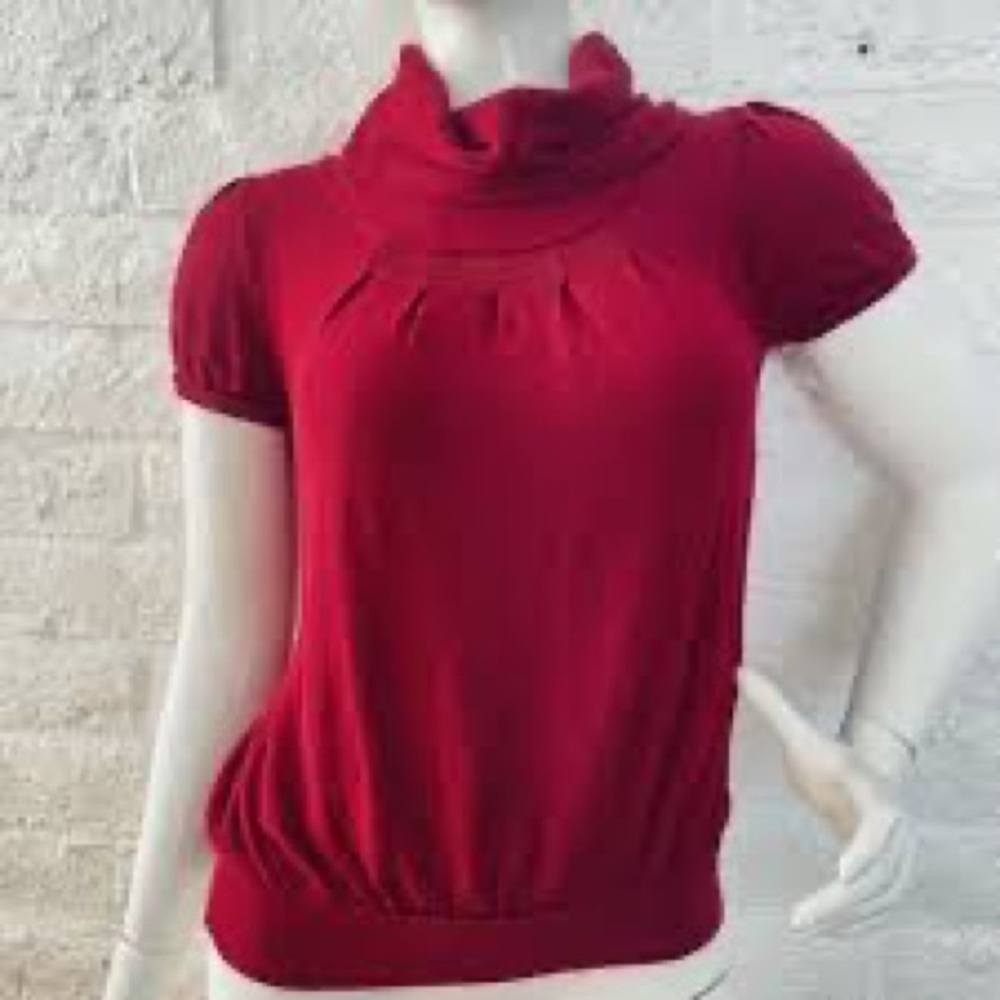 Banana Republic cowl neck sweater with tie neck accent